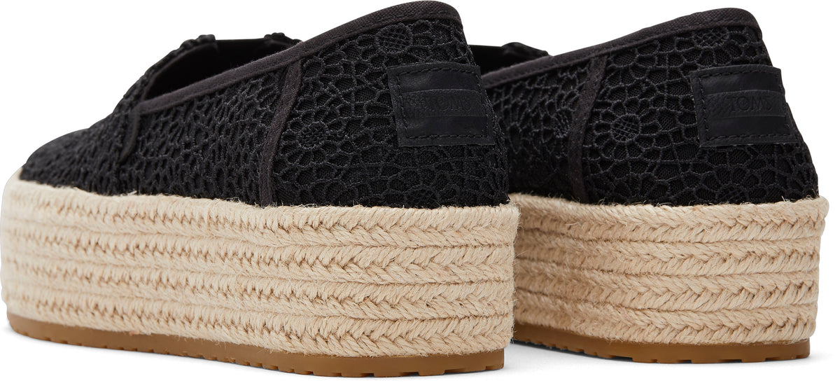 toms moroccan crochet black