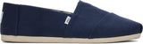 Toms Men Alpargata Navy Recycled Cotton Canvas