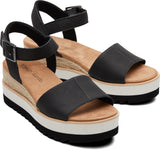 Toms Women Diana Black Leather