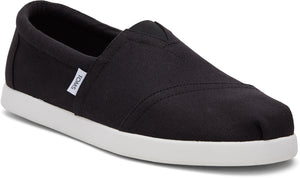 Toms Mens Alp Fwd Black Recycled Cotton Canvas