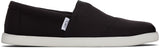 Toms Mens Alp Fwd Black Recycled Cotton Canvas