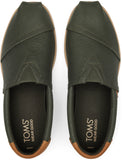 Toms Men Alp Fwd Green Canvas Synthetic Trim