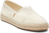 Toms Women Alpargata Rope 2.0 Natural Undyed Metallic Linen Stripe