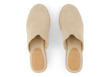 Toms Women Addison Clog Oatmeal Suede/Decostitch