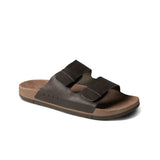 Reef Mens Sandals Ojai Two Bar Brown Leather