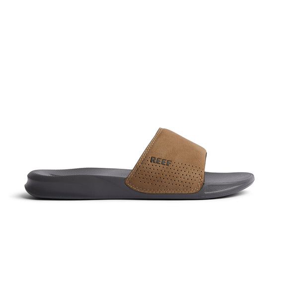 Reef Mens Sandals Reef One Slide Grey/Tan