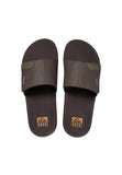 Reef Men Fanning Slide Open Toe Brown/Gum