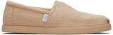 Toms Men Alp Fwd Tan Oatmeal Recycled Cotton Canvas