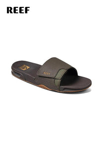 Reef Men Fanning Slide Open Toe Brown/Gum