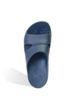 Aetrex Mens Lynco Slides Flip Navy