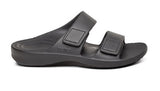 Aetrex Milos Men Slide Men Flip Charcoal