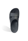 Aetrex Mens Lynco Slides Flip Black